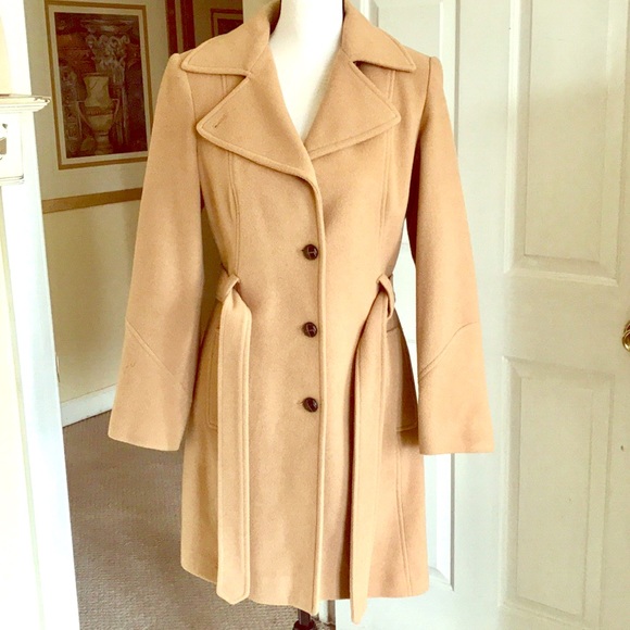 princess cut wool coat